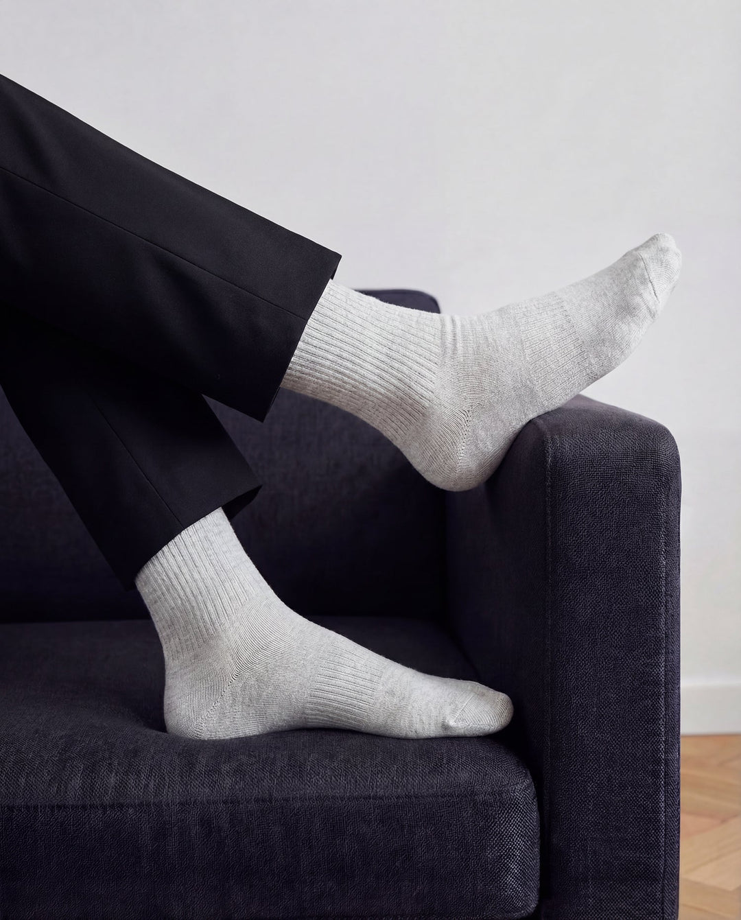 Sock size guide EU, UK and US — Originals Fine Rib Socks at Democratique Socks Copenhagen