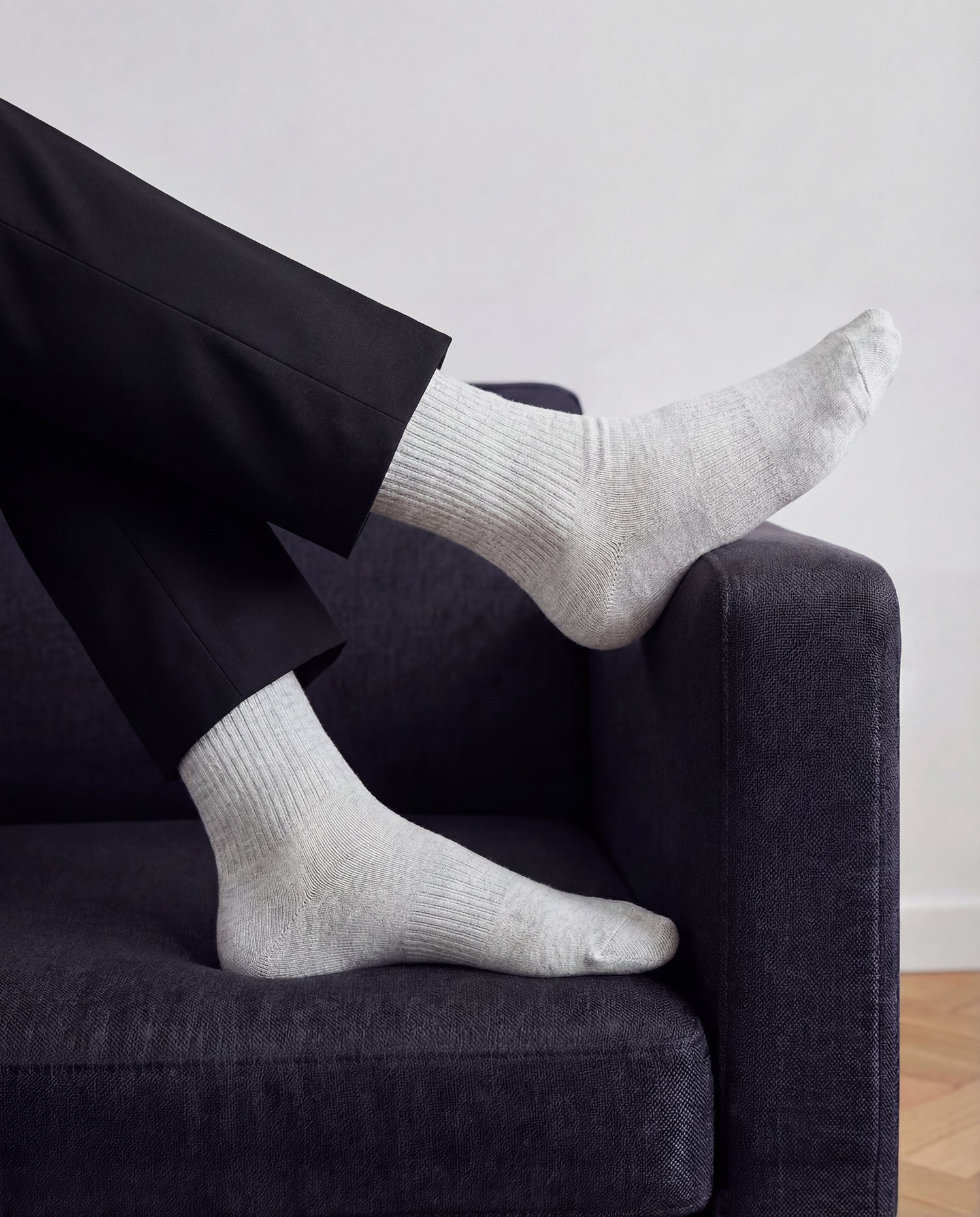 Sock size guide EU, UK and US — Originals Fine Rib Socks at Democratique Socks Copenhagen