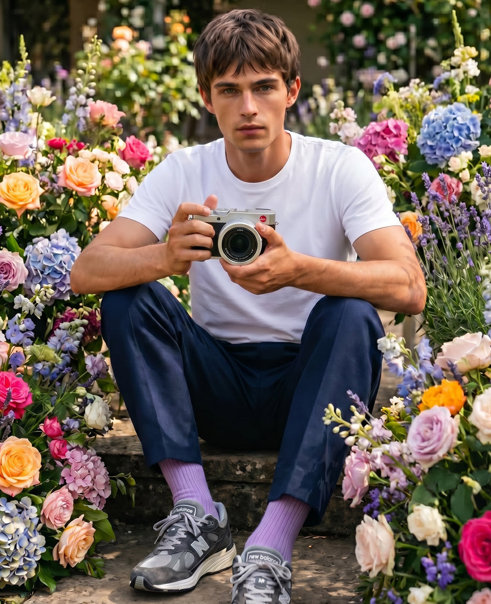 Democratique Socks crew socks worn in warm weather — styled for shorts season