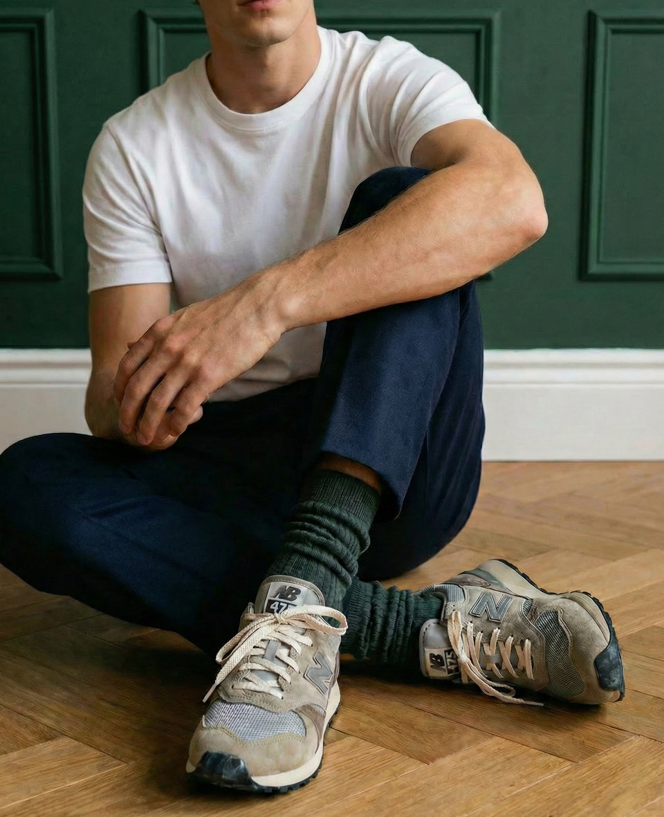 Democratique Socks fine rib organic cotton socks Scandinavian design