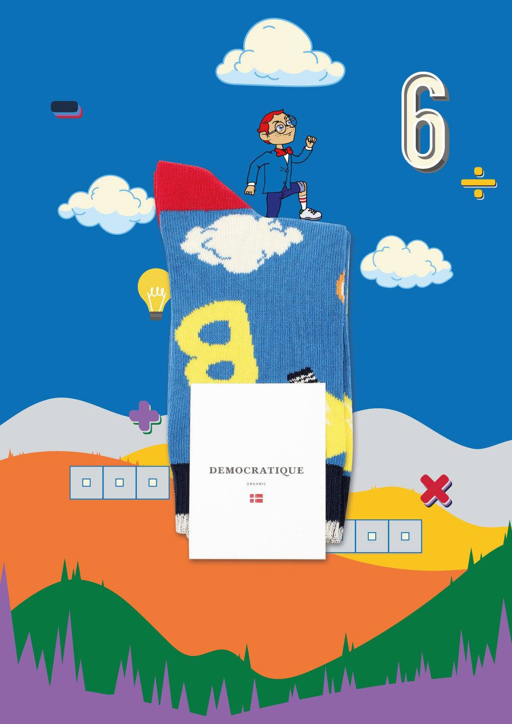 MR. CLEVERMAN X DEMOCRATIQUE SOCKS