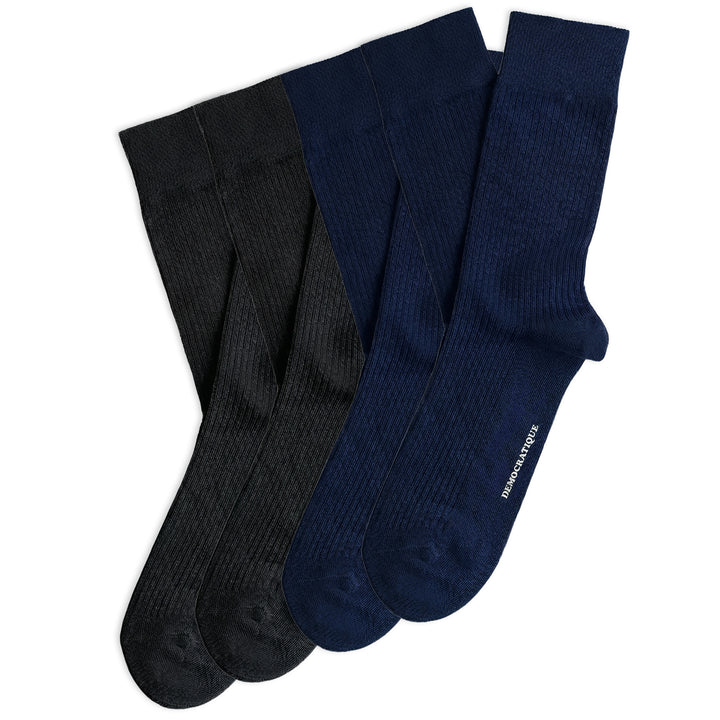 Originals Fine Rib 2xBlack 2xNavy