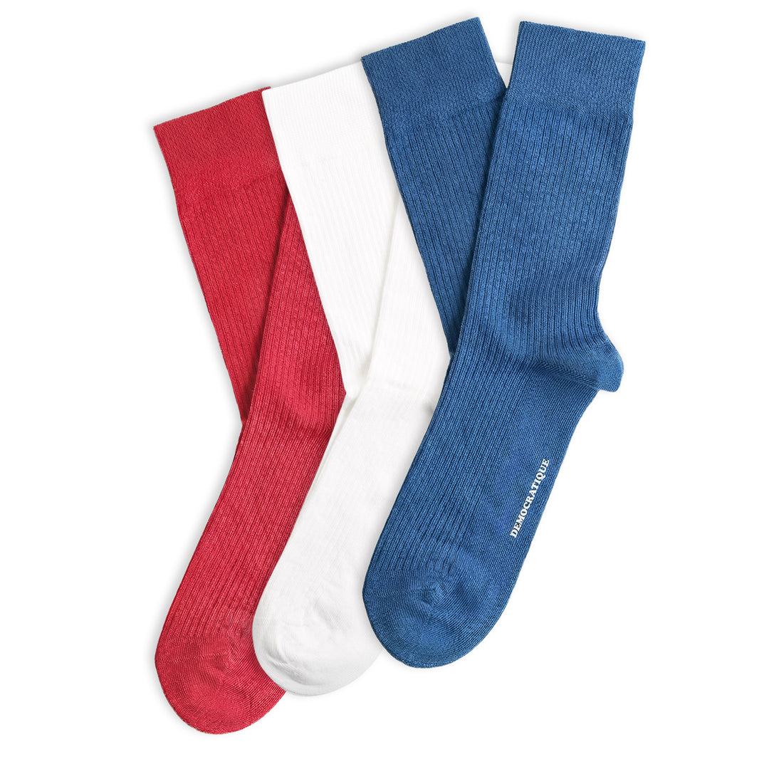 3-pack Originals Fine Rib Socks England Edition