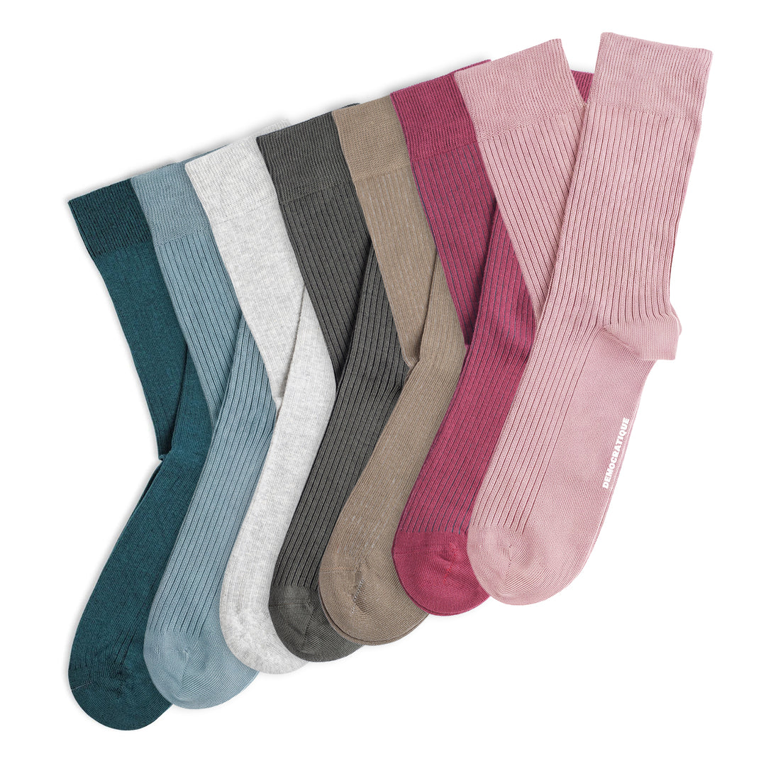 7-pack Originals Fine Rib Socks Full Week Classic Lighter Colors