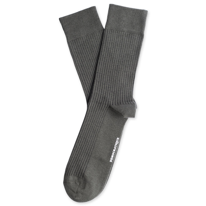 Originals Fine Rib Socks Army - Democratique Socks