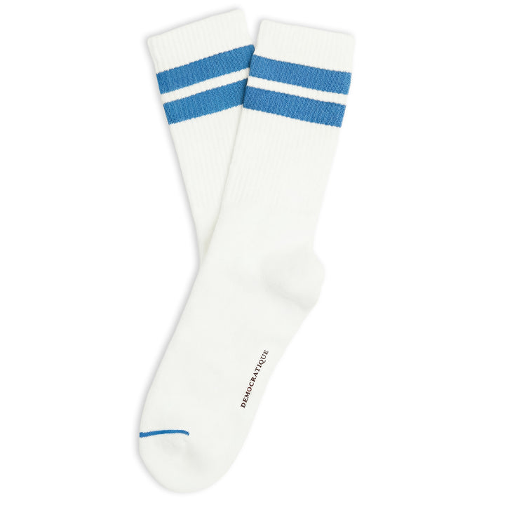 Athletique Classique Clean Stripes Organic Cotton Clear White / Henri Blue