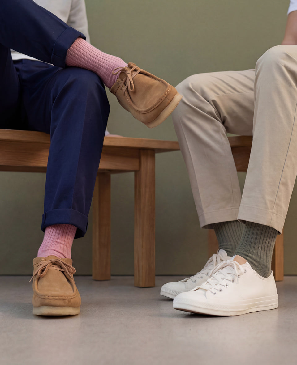 Originals Fine Rib Socks Army