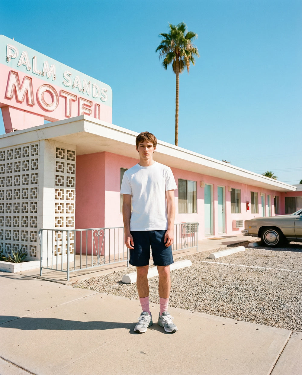 Originals Fine Rib Socks Pale Pink