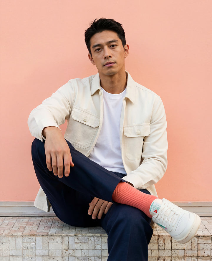 Originals Fine Rib Socks Watermelon