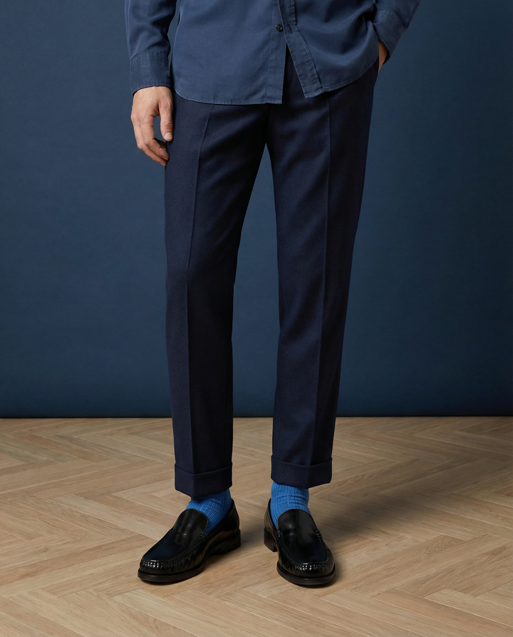 Originals Fine Rib Two Stripes Blue Eyes / Clear White