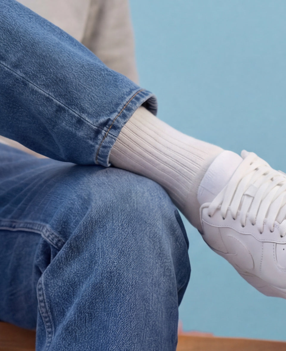 3-pack Originals Fine Rib Socks Forest Green / Watermelon / White