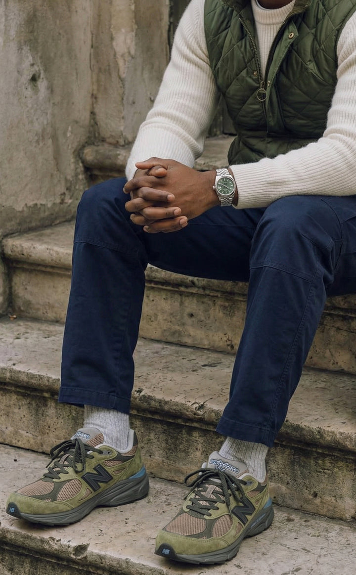 Relax Heavy Rib Supermelange Light Grey Melange / Off White