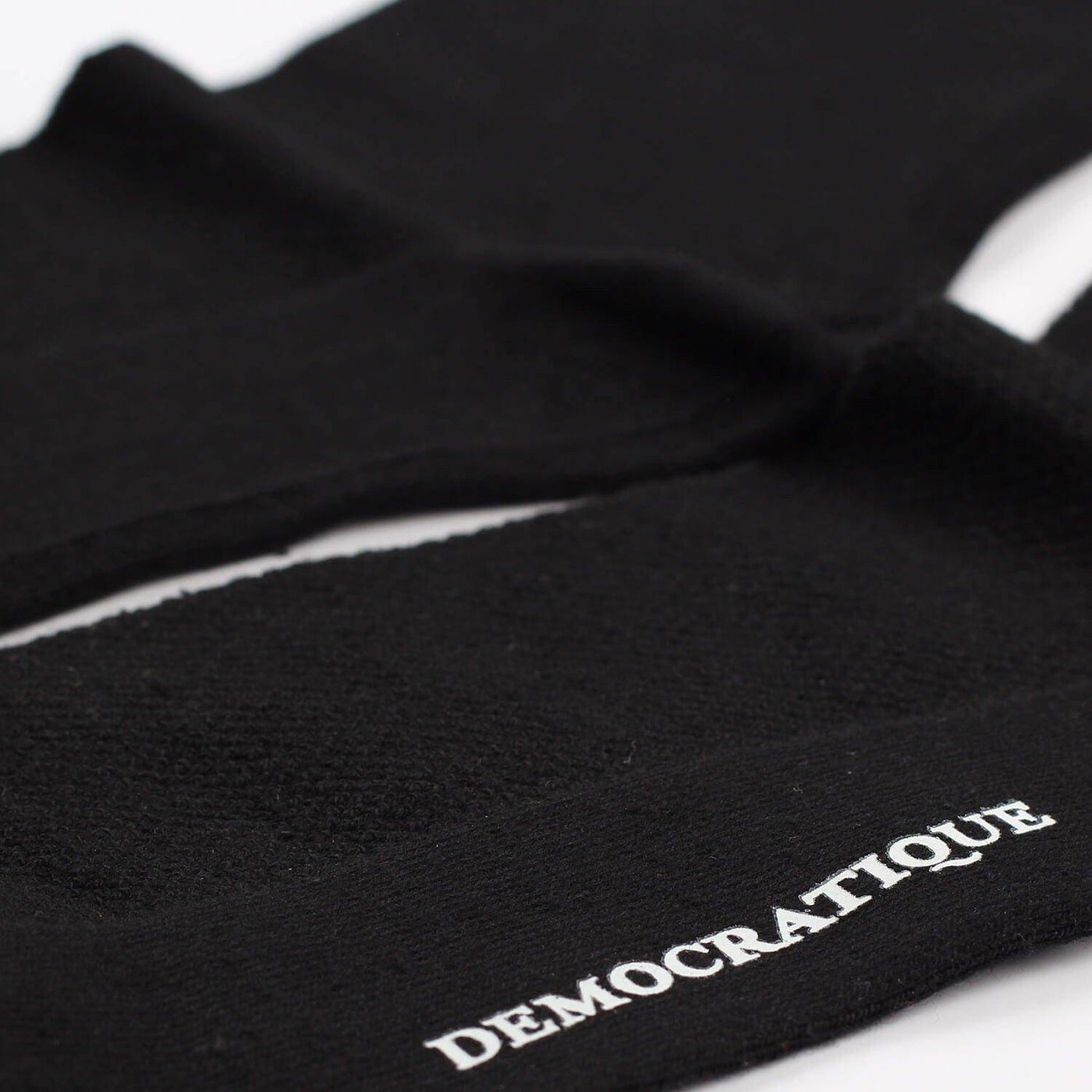 Black Pique Socks  Democratique socks