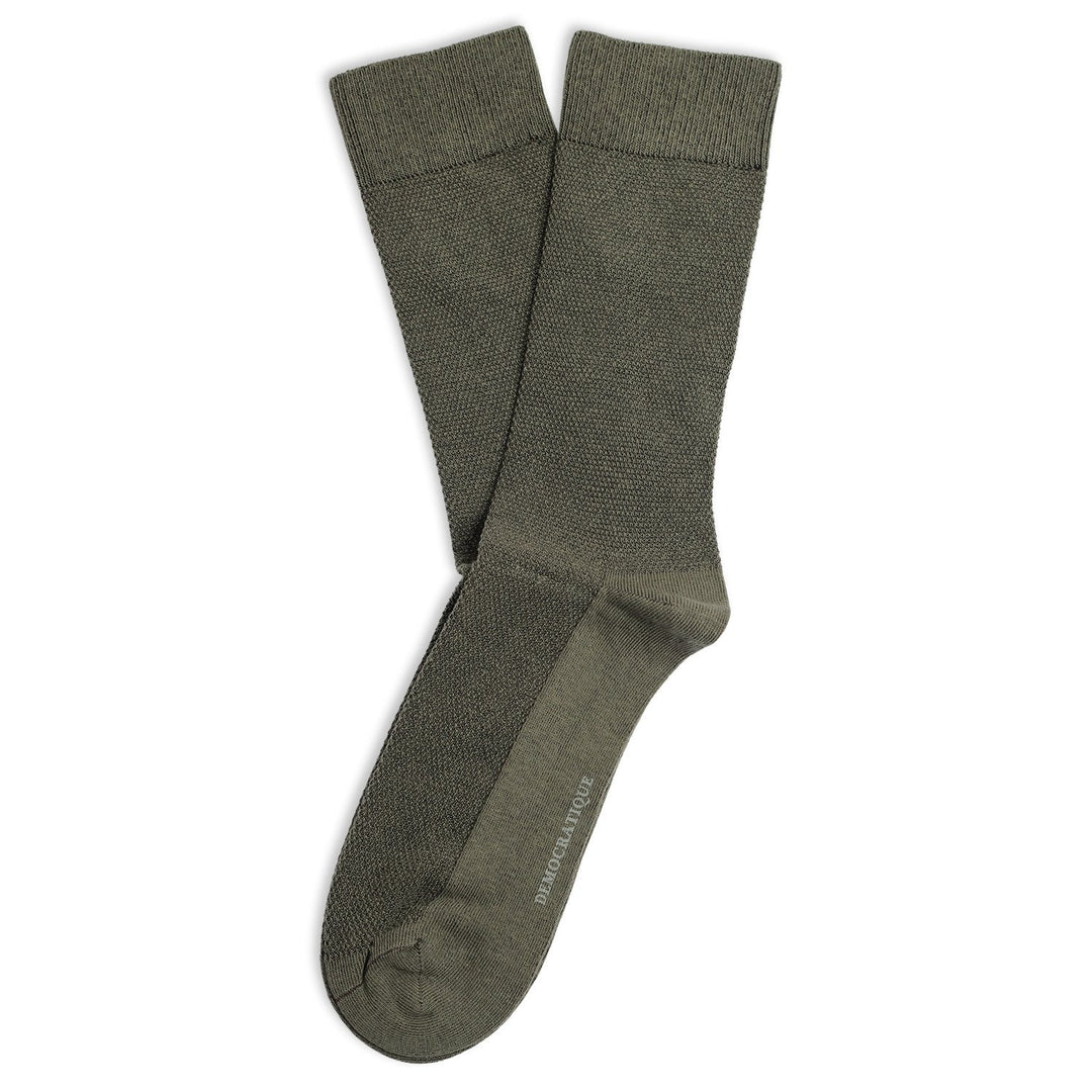 Democratique Socks Originals Champagne Pique Army - Democratique Socks