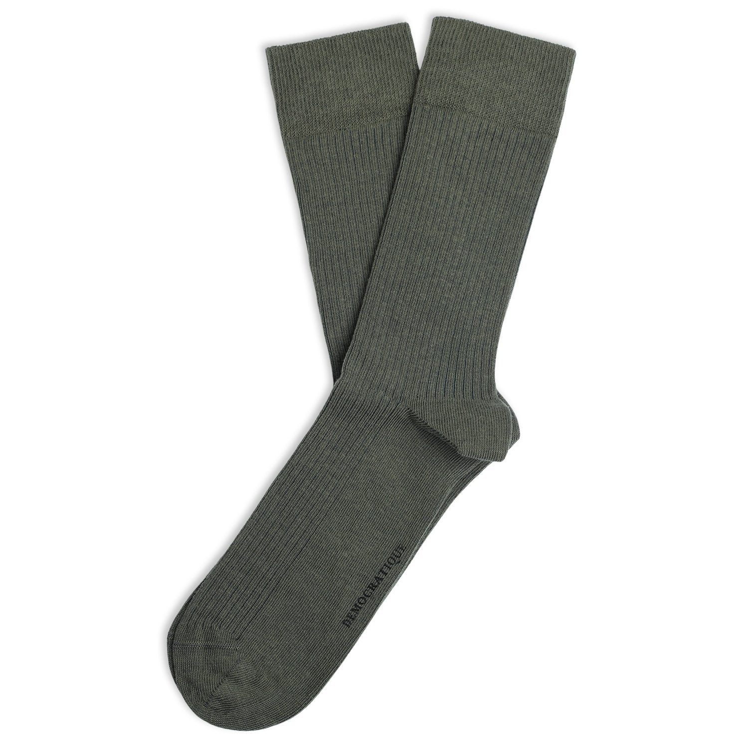 Classic Jersey Socks | Organic Cotton Army | Democratique socks
