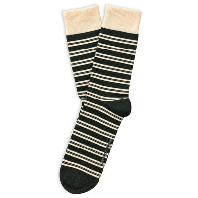 Forest green and off white Originals Ultralight Power Stripes socks, product photo