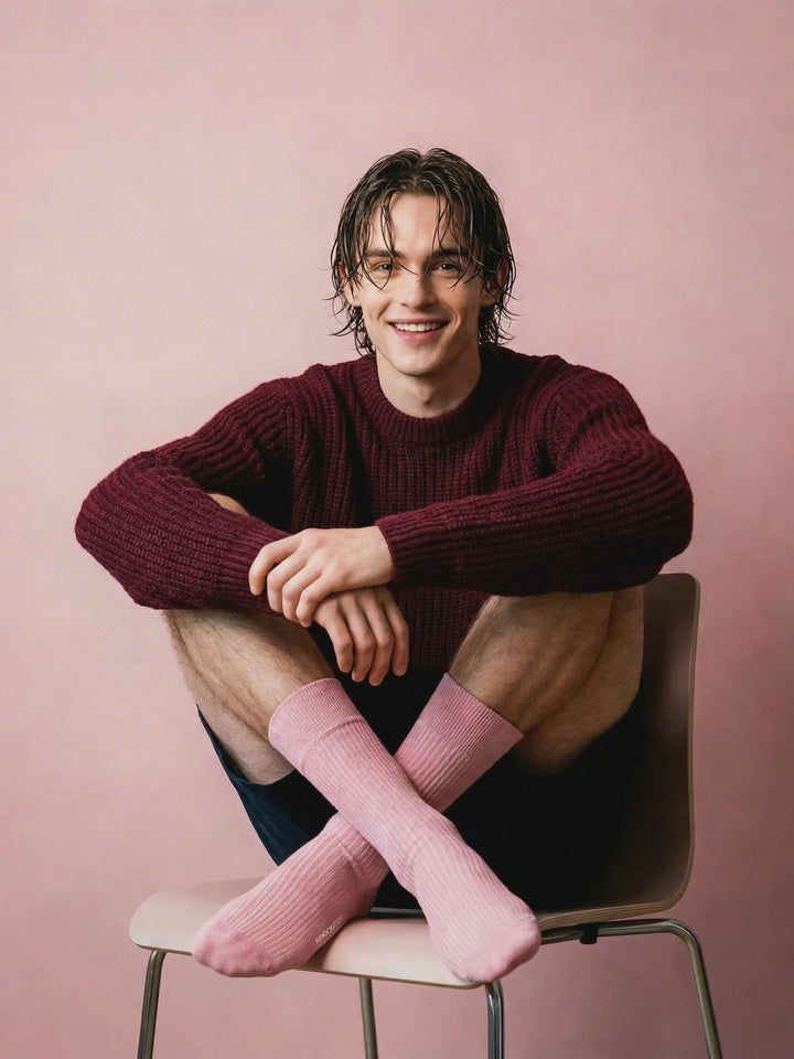 3-pack Originals Fine Rib Socks White / Green / Pink