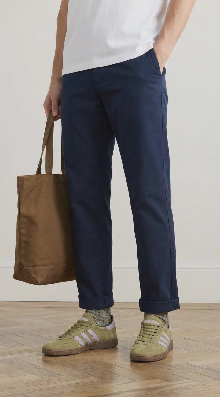 Relax Heavy Rib Supermelange Old Gold / Navy / Irr / Hot Chocolate / Off White