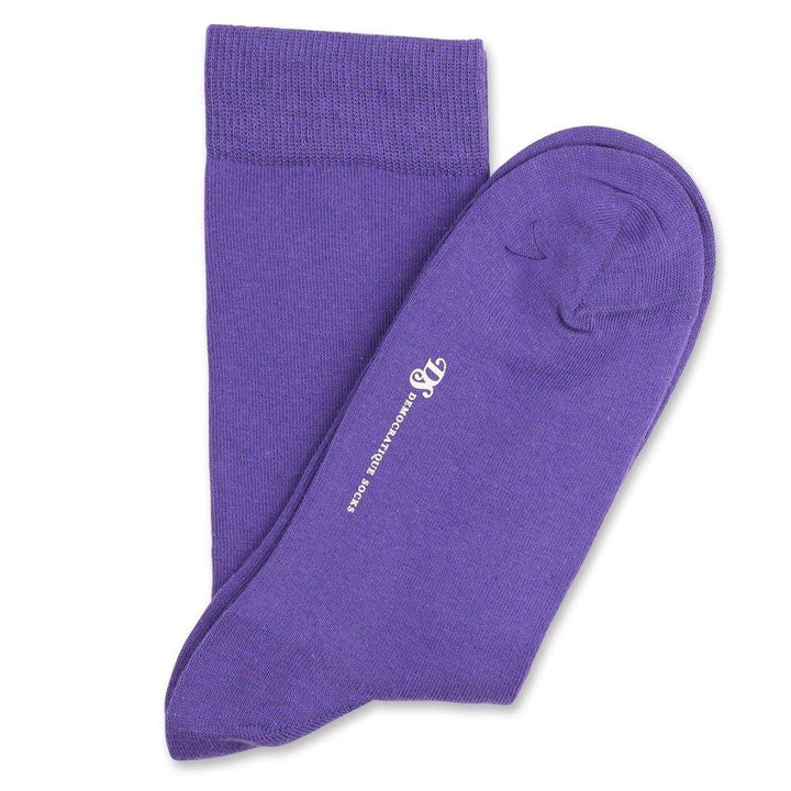 ORIGINALS SOLID Deep Purple Democratique Socks - Democratique Socks