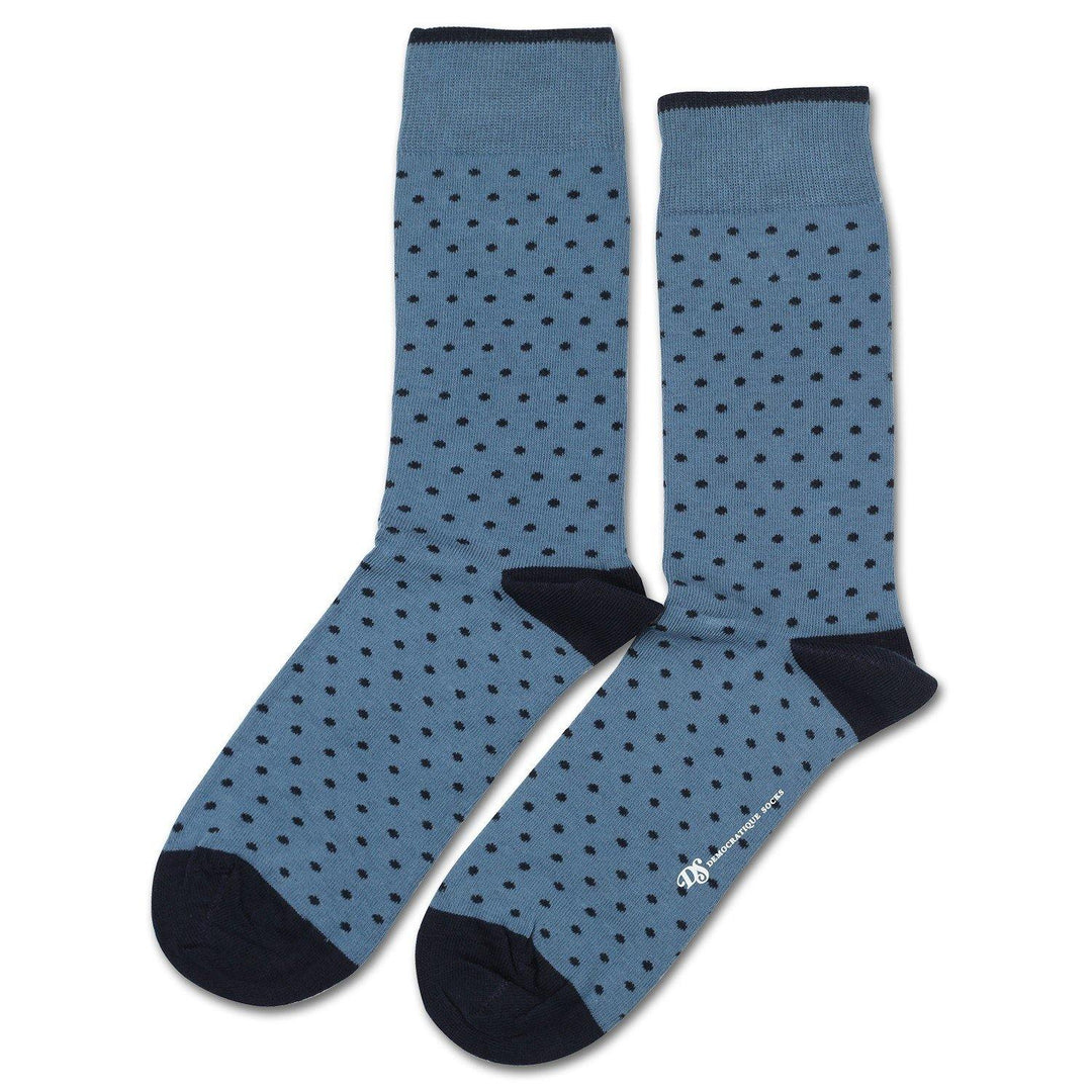 Democratique Socks Originals PolkaDot Petroleum Blue / Navy - Democratique Socks