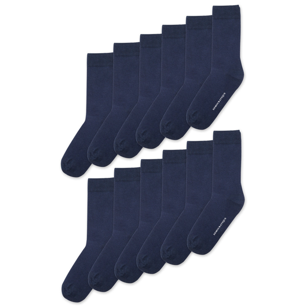 12 pack (pay for 10) Originals Solid Color Socks Multiple Colors - Democratique Socks