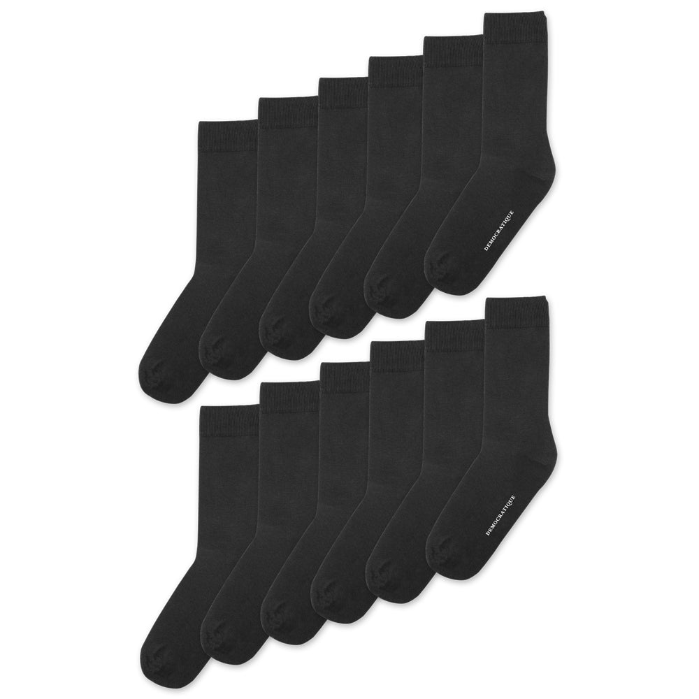 12 pack (pay for 10) Originals Solid Color Socks Multiple Colors - Democratique Socks